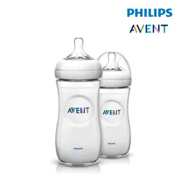 Philips Avent Natural Bottle 11OZ/330ML - Natural 2.0 (Twin Pack)