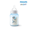 Philips Avent Anti-Colic (Blue) Decorated Bottle 9oz/260ml (Single Pack)-Elephant Design