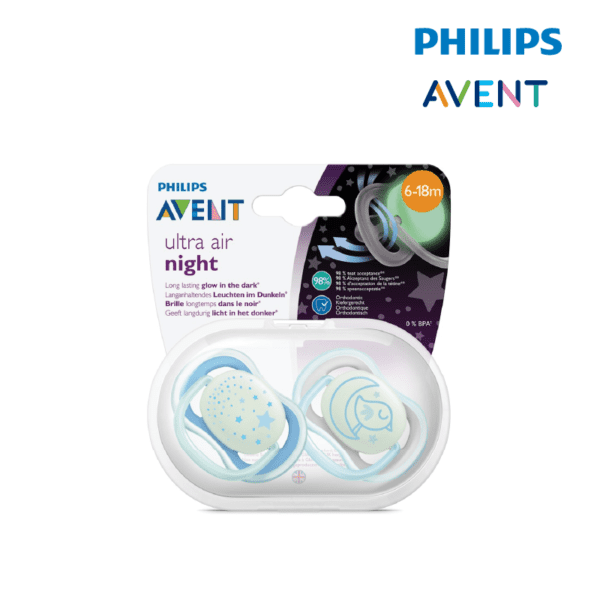 Philips Avent Soother Air Night Time Boy 6-18M