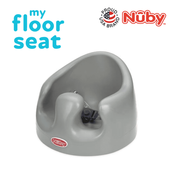 Nuby Floor seat - Grey,baby chair,baby back support chair,kerusi bayi,4 months baby chair