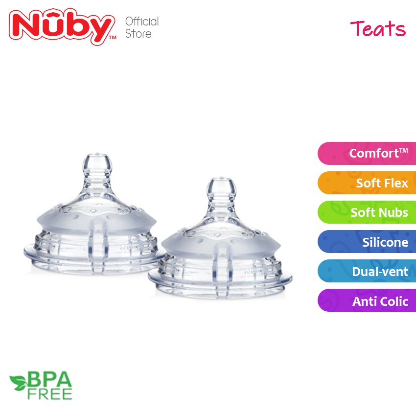 Nuby Natural Touch Printed Bottle With Silicone Nipple- New Prints 270ML/9OZ, weighted straw cup for baby, weighted straw bottle, silicone baby bottles, bpa free baby bottle, Squeezable, squeezable baby bottle, soft baby bottle, botol bayi lembut