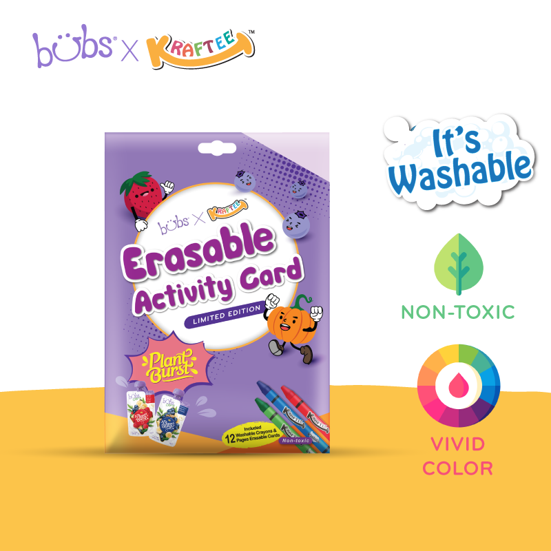 KRAFTEE Erasable Picture Cards – At Home, non toxic colors for kids
