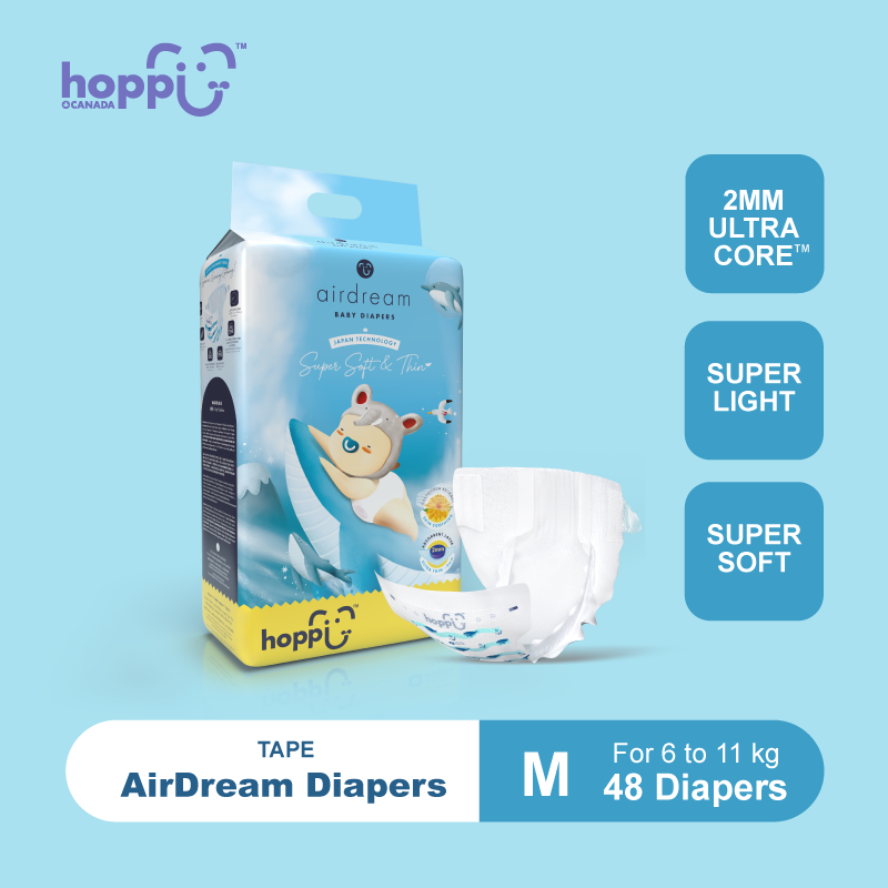 Hoppi Tape Diapers M - 48 pcs,Hoppi diaper,Diaper